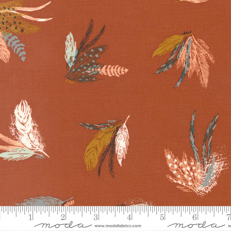 Woodland Wildflowers Rust 45581 24 Moda #1