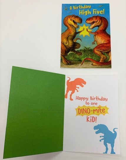 Card High Five Dino