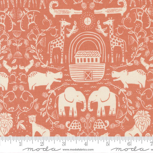 Noahs Ark Two By Two Coral 20871 16 Moda #1