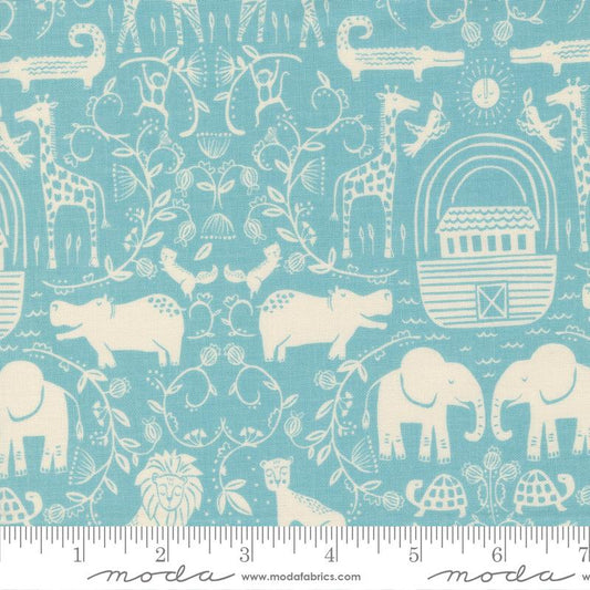 Noahs Ark Two By Two Sky 20871 17 Moda #1