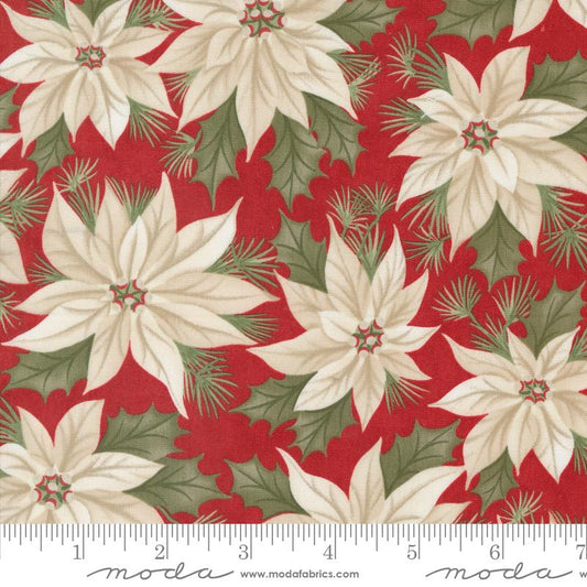 A Christmas Carol Poinsettia Crimson 44350 13 Moda #1