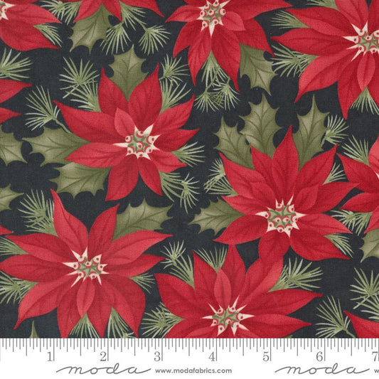 A Christmas Carol Poinsettia Ebony 44350 19 Moda #1