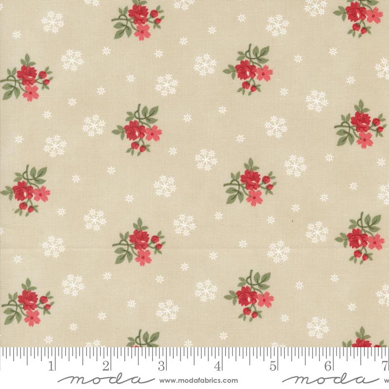A Christmas Carol Snowflake Parchment 44355 12 Moda #1