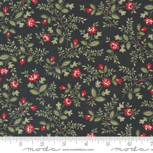 A Christmas Carol Small Floral Ebony 44358 16 Moda #1