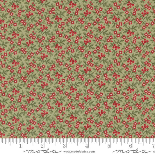 A Christmas Carol Tiny Flowers Sage 44359 14 Moda #1