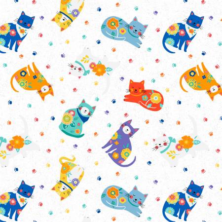 Fe-Line Frisky White Cat Toss WP040826