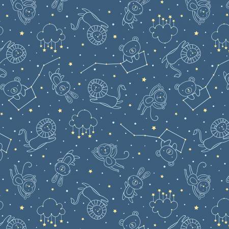 Baby's Adventure Navy Constellations