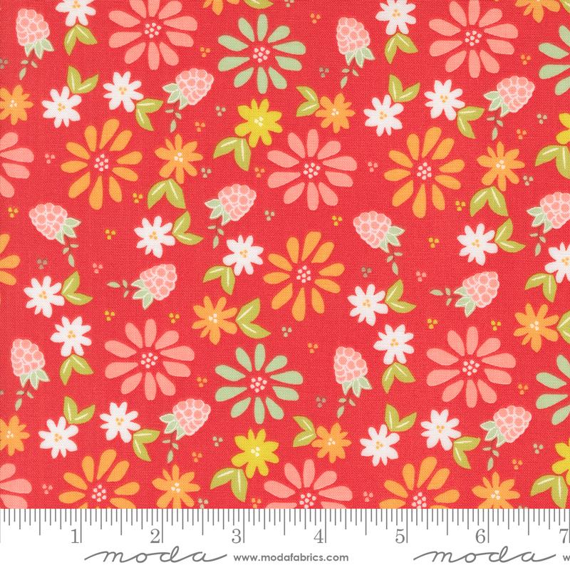 Raspberry Summer Lg Floral Raspberry 37690 13