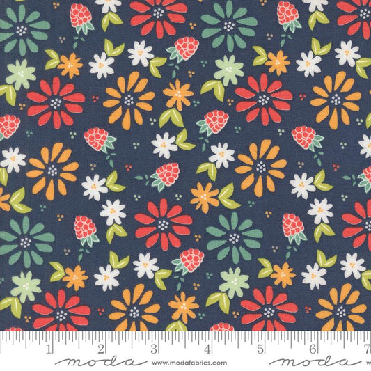 Raspberry Summer Lg Floral Blueberry 37690 20