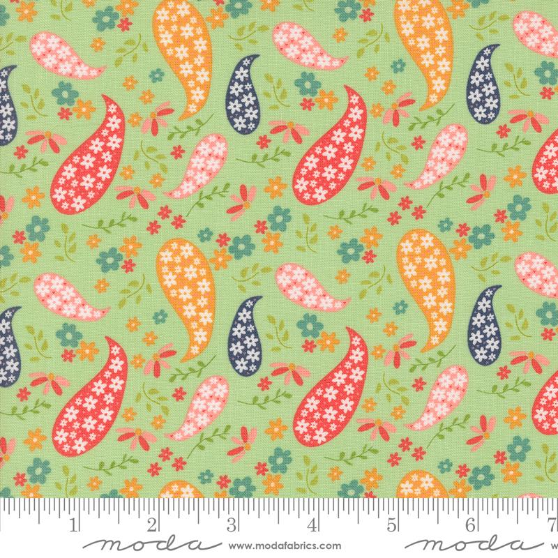 Raspberry Summer Paisley Mint 37691 15