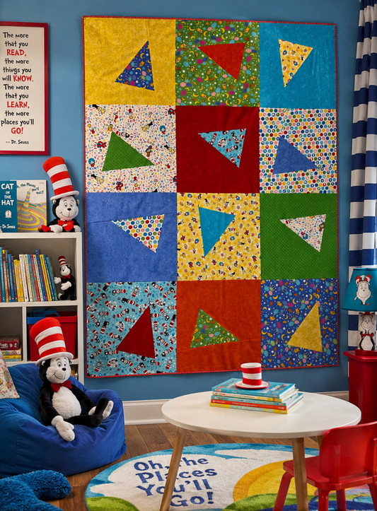 Acrobatic Kit 42" x 56" in Baby Seuss