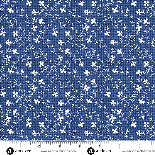 Andover Fabrics Americana by Andover Fabrics Vine Light Blue
