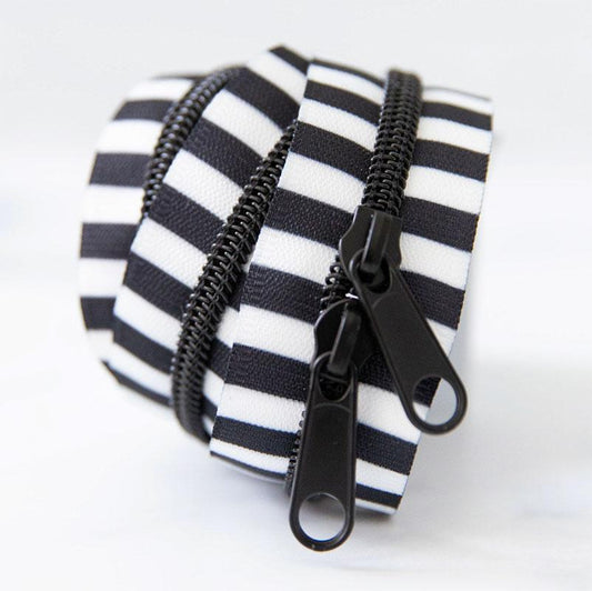 Black & White 30" Zipper Black SSCZ05 Stitch Supply#1