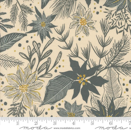 Old World Yuletide Poinsettia Eggshell 45623 11M