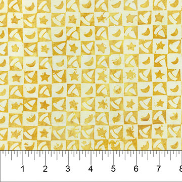 Midnight Magic Ginger CHECKERBOARD Batik