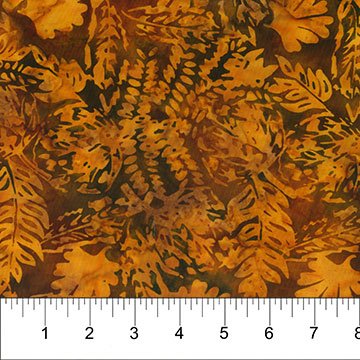 Dinosaurs Batik Leaftoss Pumpkin