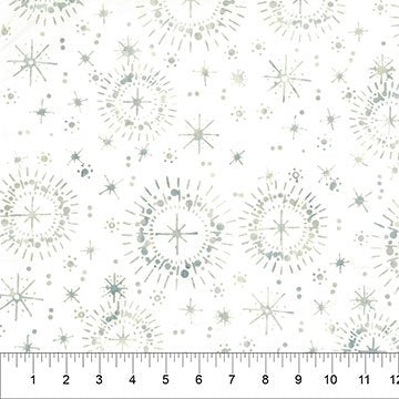 Quilting is my Voice Batik Bursts Ivory