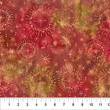 Quilting is my Voice Batik Bursts Redwood