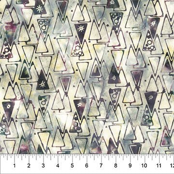 Quilting is my Voice Batik Travel Triangle Slate
