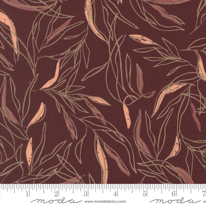 Foraged Found Leaf Sketch Merlot 45632 27