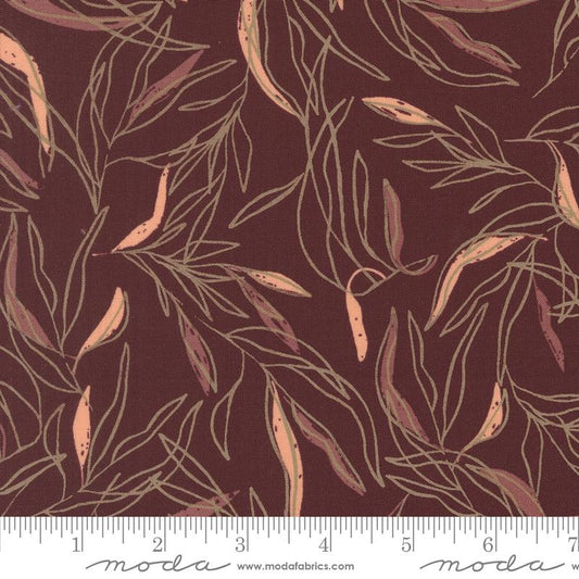 Foraged Found Leaf Sketch Merlot 45632 27