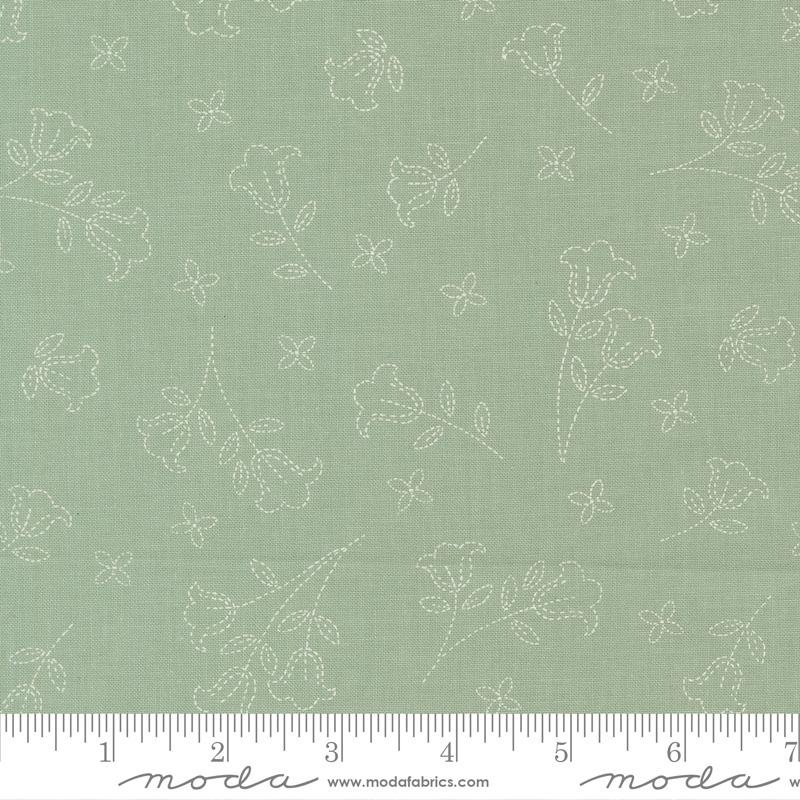 Sunbonnet Med Print Dusty Blue 31761 33