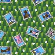 The Farm...Green Framed Picture Flannel
