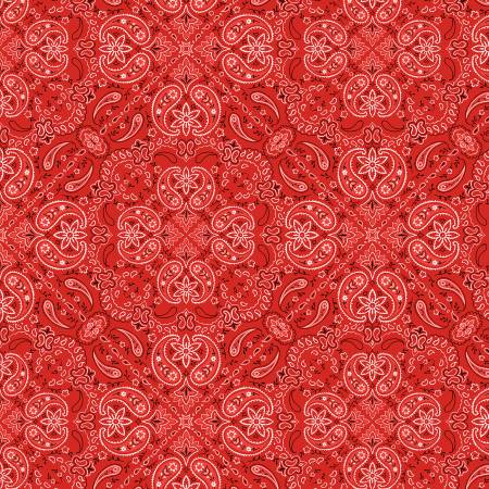 Riders on the Range Paisley Red