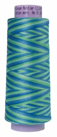 Silk Finish Variegated 50wt Cotton Thread 1500yd/1372M Seaspray