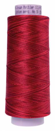 Silk Finish Variegated 50wt Cotton Thread 1500yd/1372M Midnight Garnet