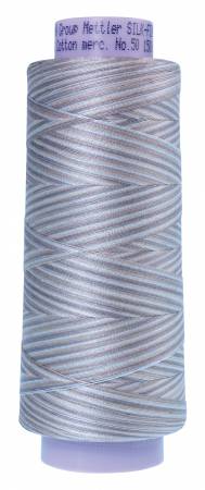 Silk Finish Variegated 50wt Cotton Thread 1500yd/1372M Dove Gray
