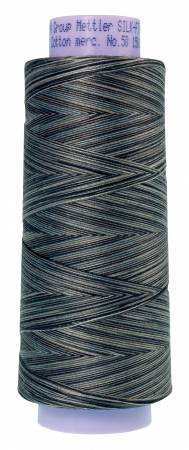 Silk Finish Variegated 50wt Cotton Thread 1500yd/1372M Charcoal