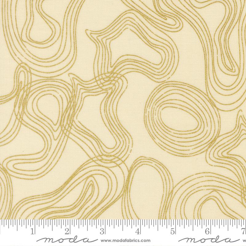 Sunlit Ruins Metallic Cream Shadow Grove 38164 11M