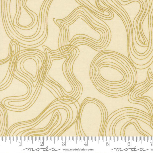 Sunlit Ruins Metallic Cream Shadow Grove 38164 11M
