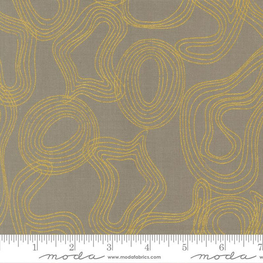 Sunlit Ruins Metallic Silver Shadow Grove 38164 14M