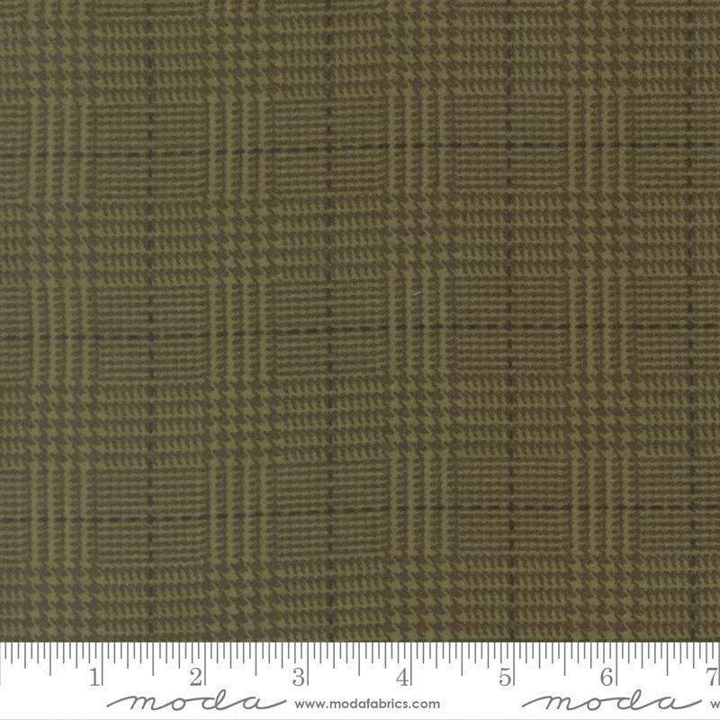 Flannel Gather Basics Evergreen 49341 12F Moda #1