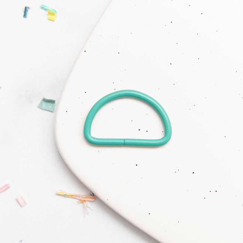 1.5" D Ring  Turquoise SSCH47
