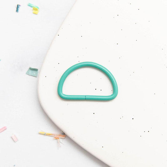 1.5" D Ring  Turquoise SSCH47