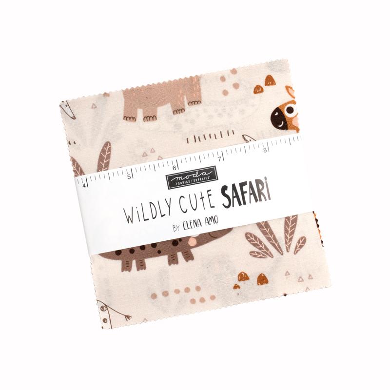 Wildly Cute Safari Charm Pack 39080PP Moda Precuts#1