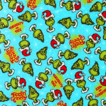Grinch Sky Minky 60"