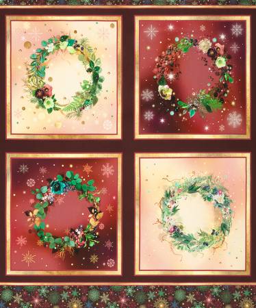 Merriment Wreath Panel Holiday