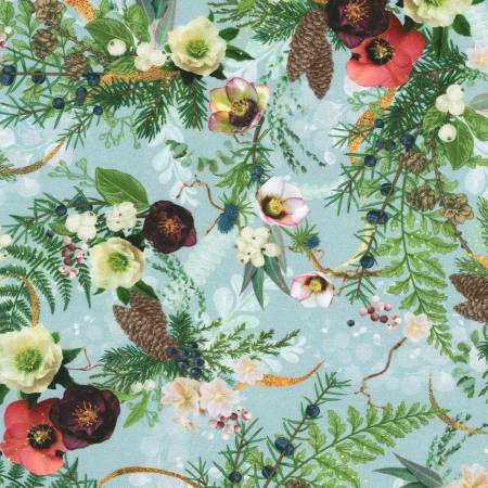 Merriment Foliage Grey