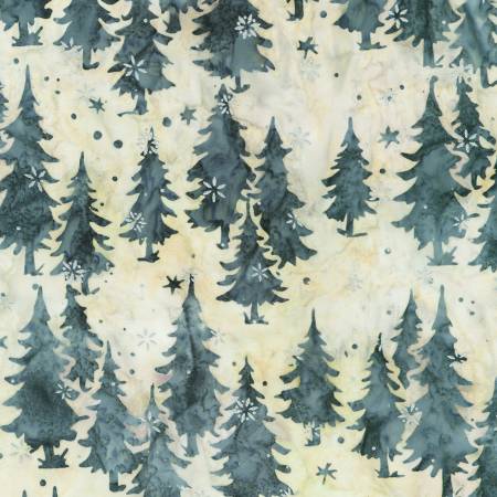 Winter Pines Trees Quartz Batik