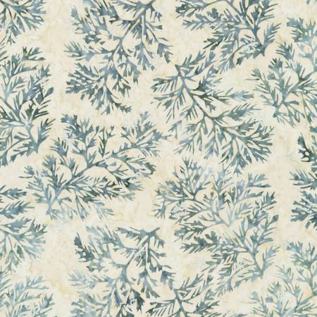 Winter Pines Branches Mushroom Batik