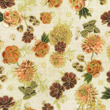 Hello Fall Linen Tossed Florals