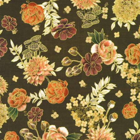 Hello Fall Chestnut Tossed Florals