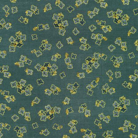 Hello Fall Navy Small Flowers