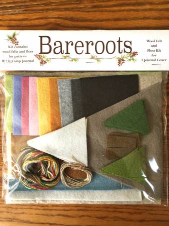Camp Journals Woolfelt and Floss Kit with pattern