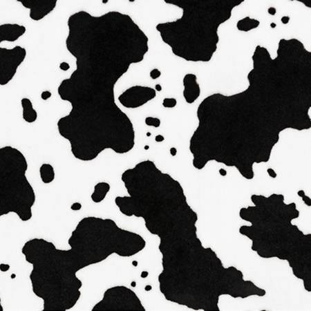 Snow/Black Cow Moo Cuddle 60"