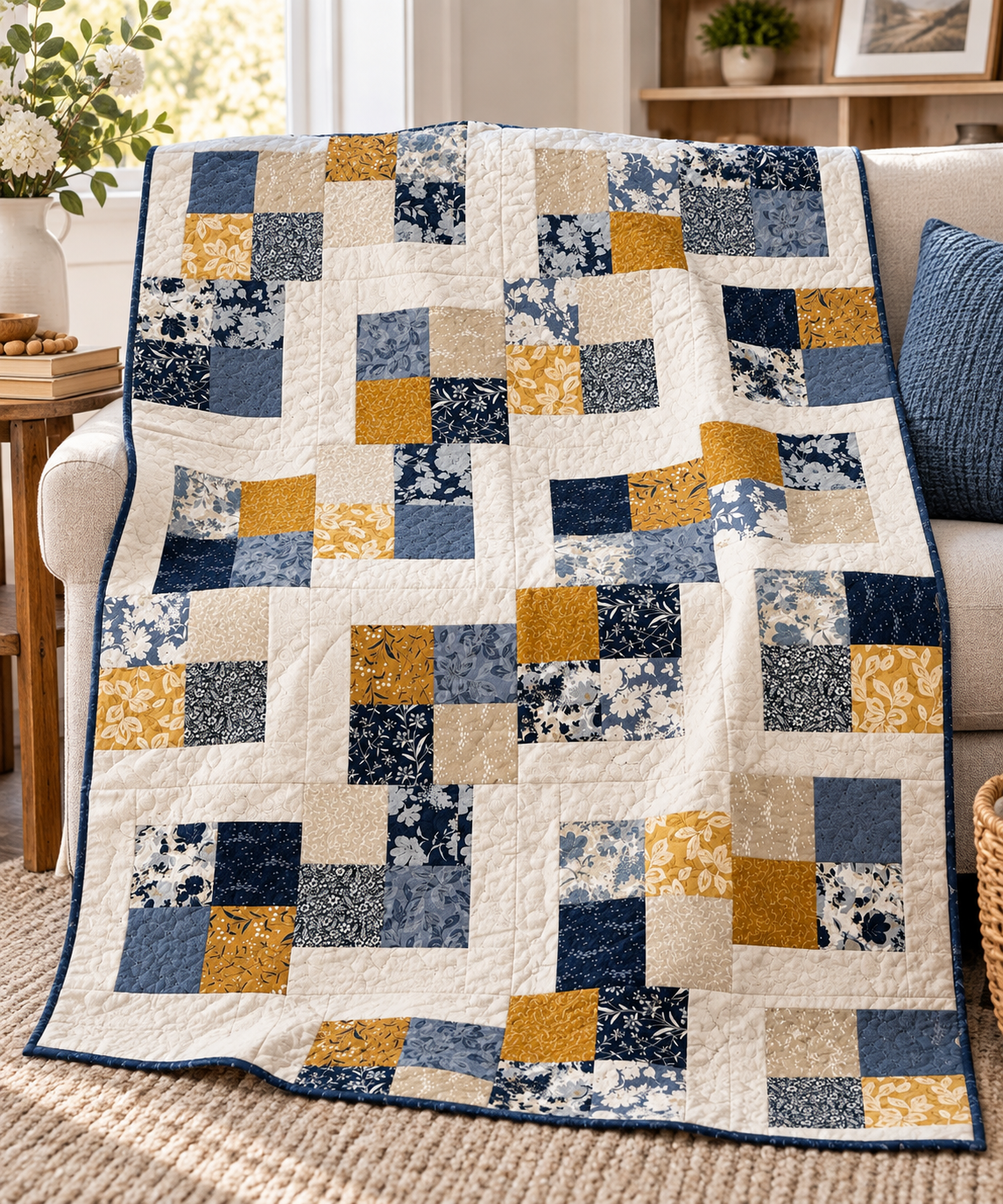 Farmhouse Blues Kit 60" x 75"